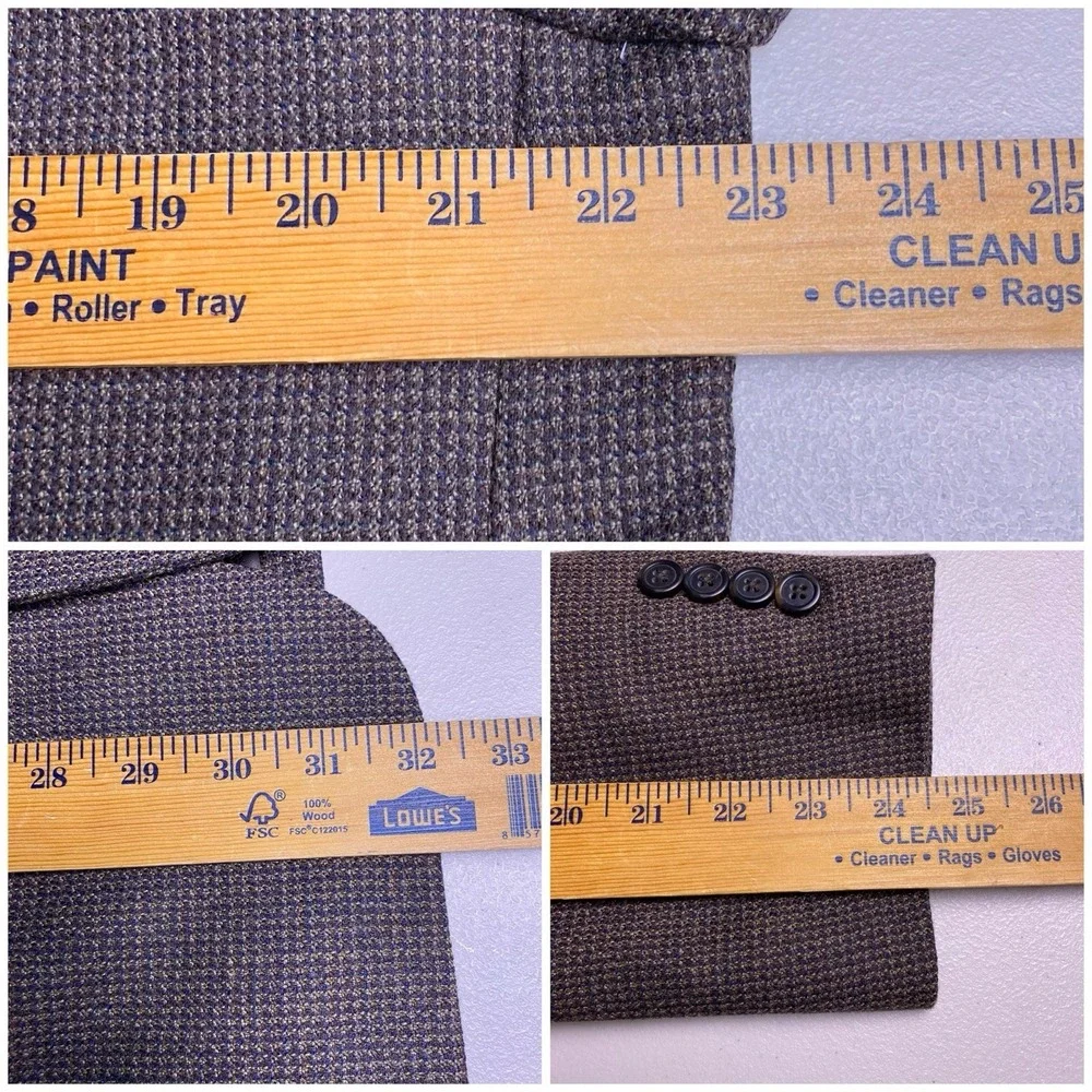 NEW Pronto Uomo Blazer Sport Coat 44R Mens 100% Lambswool Brown